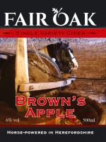 Fair Oak Brown's Apple single variety 500ml